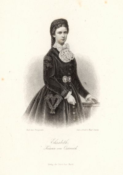 Keizerin Elisabeth van Oostenrijk (1837-98) in de 
